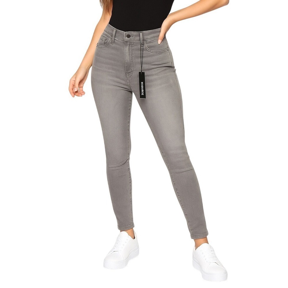 Fashion Nova Jeans 9 Grey‎ Madrid Booty Lifting Stretch Skinny High Rise Trendy